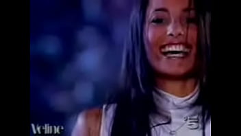 Hot italian beauty shows upskirt as she dances during a performance