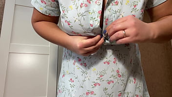 Sexy busty girlfriend has fun with her pussy before sex Sexy busty girlfriend has fun with her pussy before sex