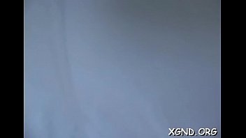 Clogging her taut youthful holes