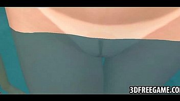 Hot 3d beach whores are stripping outdoors