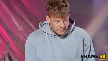 Shame4k mrs boss is masturbating during her lunch break and fucking