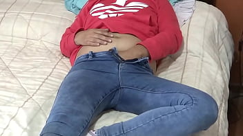 I love putting my hand under my jeans and starting to touch myself i need a cock in my ass