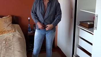 I love putting my hand under my jeans and starting to touch myself i need a cock in my ass