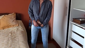 I love putting my hand under my jeans and starting to touch myself i need a cock in my ass