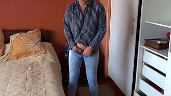 I love putting my hand under my jeans and starting to touch myself i need a cock in my ass