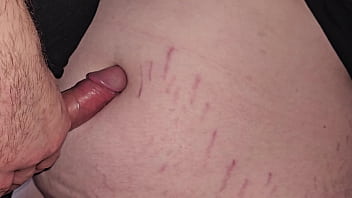 Fuck and cum into her navel belly button