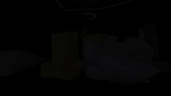 Culeando a una furrita dentro de un condito de roblox