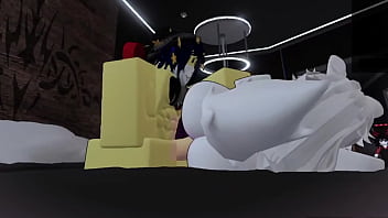 Culeando a una furrita dentro de un condito de roblox