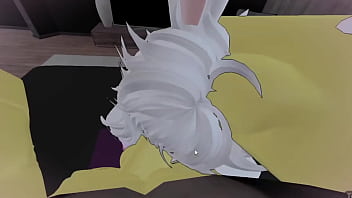 Culeando a una furrita dentro de un condito de roblox