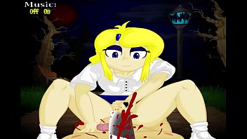 A blonde in the dark