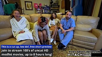 Human guinea pig gets mandatory hitachi orgasms from nurses aria nicole