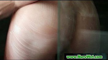 Nuru massage with busty japanese masseuse who suck client dick 04