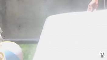 Beautiful blonde poses for you