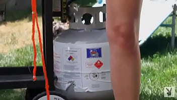 Beautiful blonde poses for you