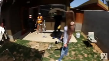 Beautiful blonde poses for you