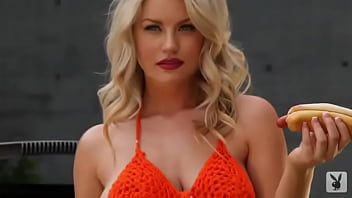 Beautiful blonde poses for you