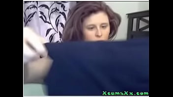 Cute busty babe on webcam