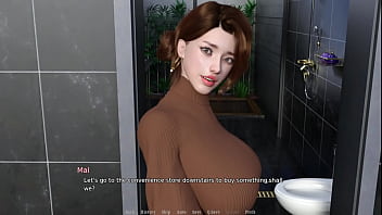 Nice bath after getting a cum on the tit