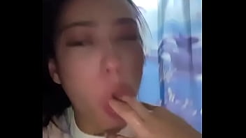 Latina teen deepthroat puke training