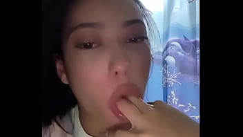 Latina teen deepthroat puke training