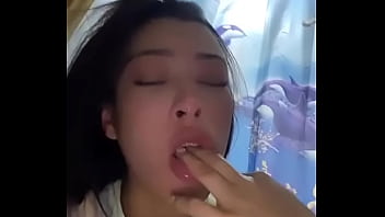 Latina teen deepthroat puke training