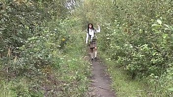 Public fucking hot girl with two strangers outdoor hd