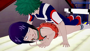 Tsuyu asui and kyoka jiro and izuku midoriya intense sex my hero academia hentai Tsuyu asui and kyoka jiro and izuku midoriya intense sex my hero academia hentai