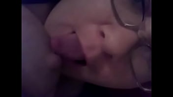 Mom sucks tits for sun