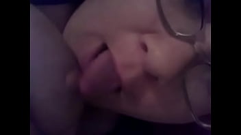 Mom sucks tits for sun