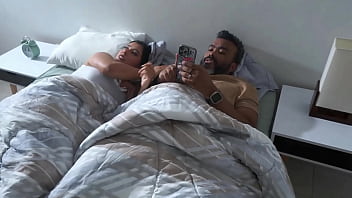 This stepmother is a hot milf with a big ass who likes to share her bed with her handsome stepson
