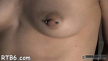 Fastened up babe waits lustily