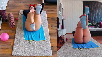 Double the heat double the fun dual cam naked yoga session revealed