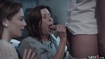 Big tittied cougar patient banged hard in a threesome Big tittied cougar patient banged hard in a threesome