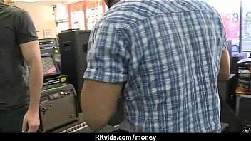 Sexy teen nails her butt on hard dick for cash 13