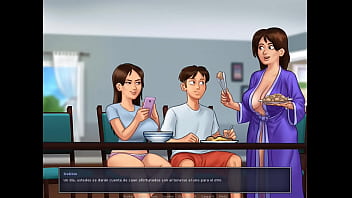 Summertime saga cap 6 mi hermanastra me chupa la polla y me follo su delicioso coño