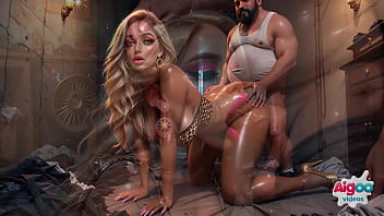 Queen of council estate fucks everyone ai