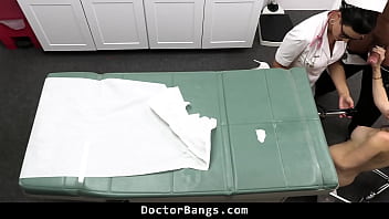 Medical exam leads to a doggy style fucking session in the clinic doctorbangs