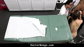 Medical exam leads to a doggy style fucking session in the clinic doctorbangs