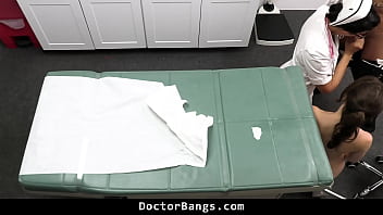 Medical exam leads to a doggy style fucking session in the clinic doctorbangs