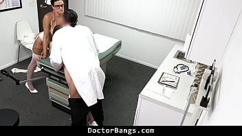 Medical exam leads to a doggy style fucking session in the clinic doctorbangs