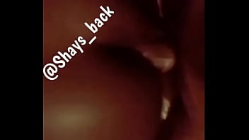 Giving y'all a simple i can take dick like a pro shays back