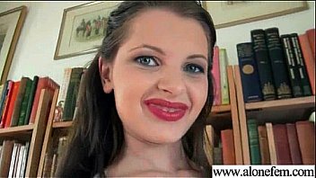 Solo girl shoves things in her holes vid 20