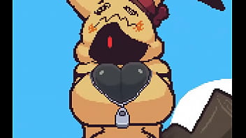 Pokemon recibe cachetada caliente en las tetas