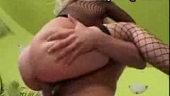 Sexy girl in fishnet taking advantage of a dick free porn video