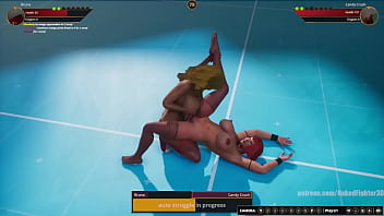 Bruna vs candy nf3d kinky female competitive combat