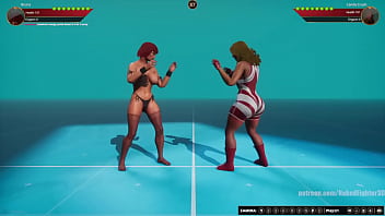 Bruna vs candy nf3d kinky female competitive combat