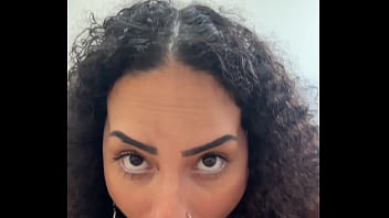 Watch me unleash my latina heat in first pov sloppy deepthroat masturbation & cum on tits