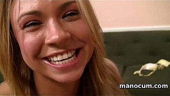 Appealing blonde sex doll flashing cunt and rubbing dick in pov