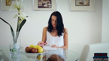 Hot teen brunette starts to masturbate after shool Hot teen brunette starts to masturbate after shool