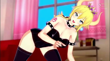 Bowsette busty joi jerk off try not to cum